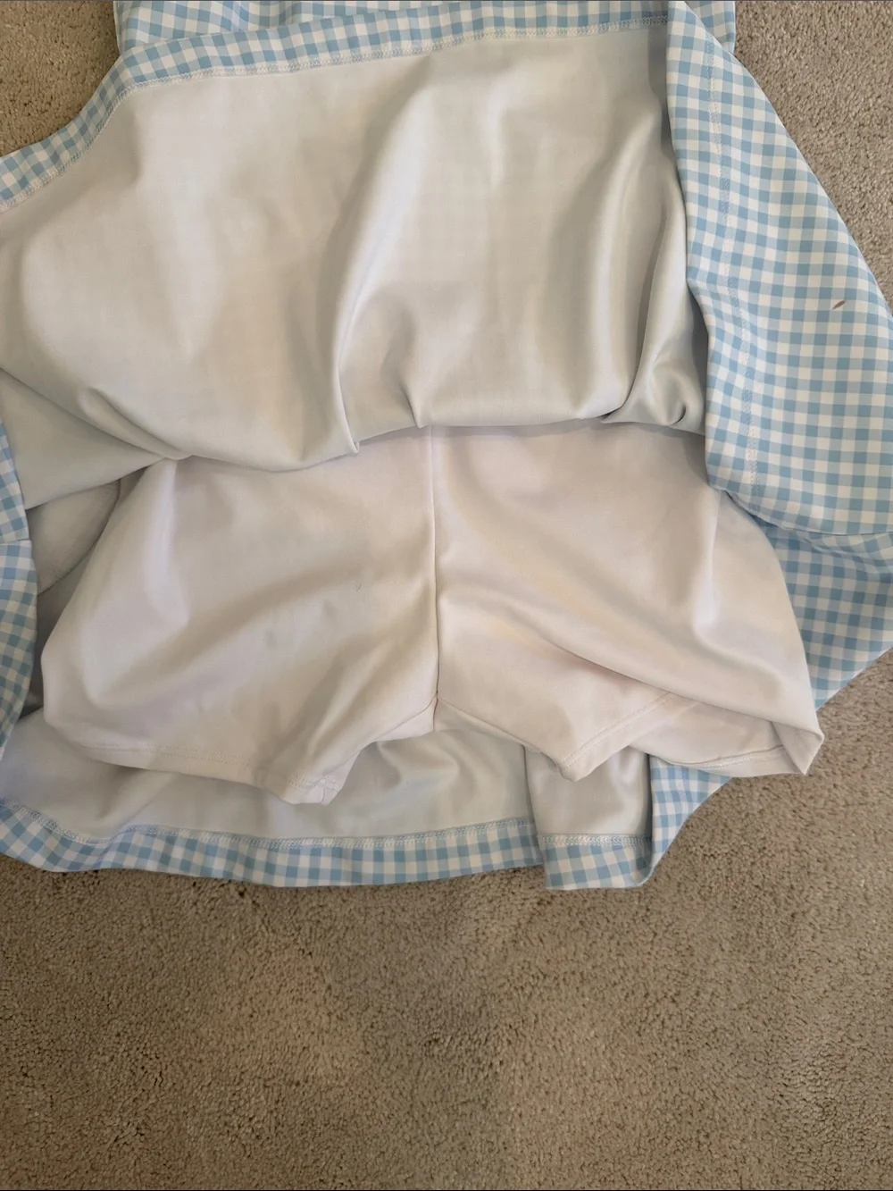 abercrombie kids Blue and White Gingham Sundress